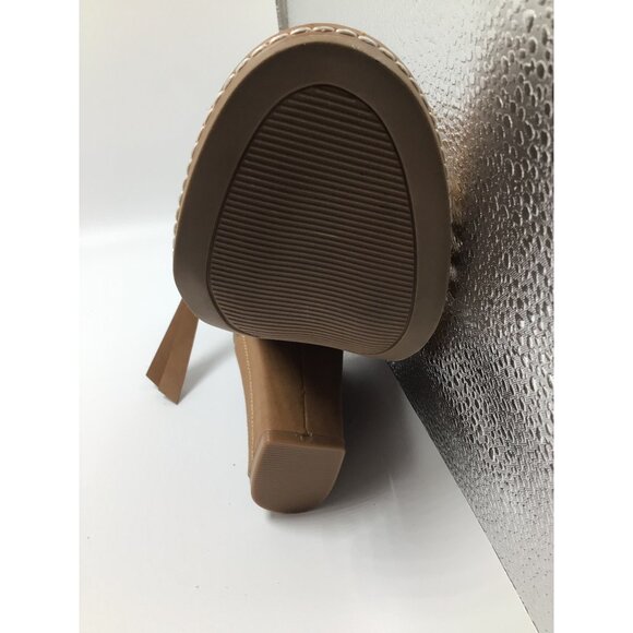 Cato Tan Gladiator Ankle boots booties side zipper size 6 NWOB - Picture 7 of 8